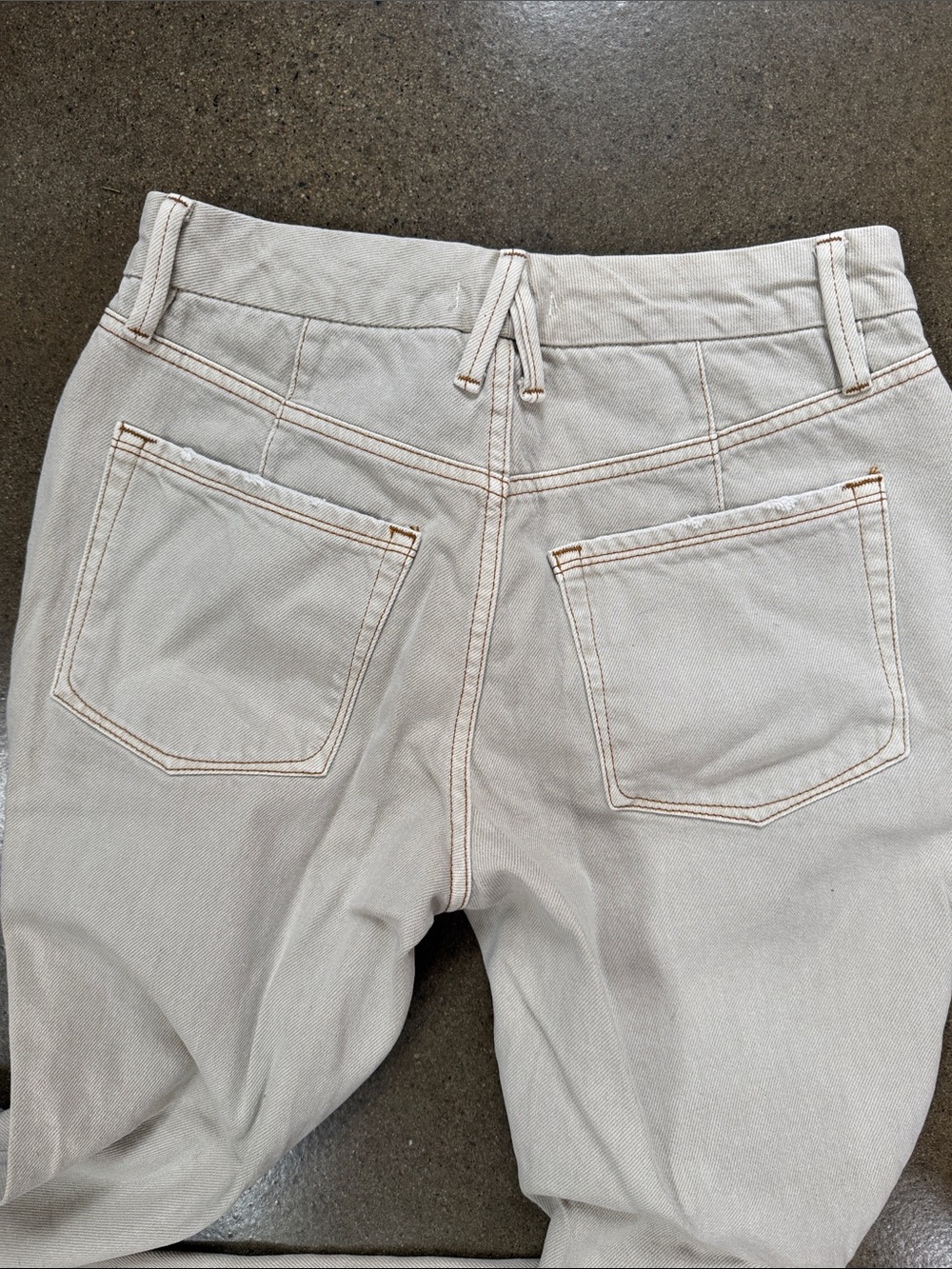 Good American Good 90s Icon straight leg jeans size 4 Bone high rise - Picture 4 of 4